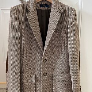 Polo Ralph Lauren herringbone brown jacket